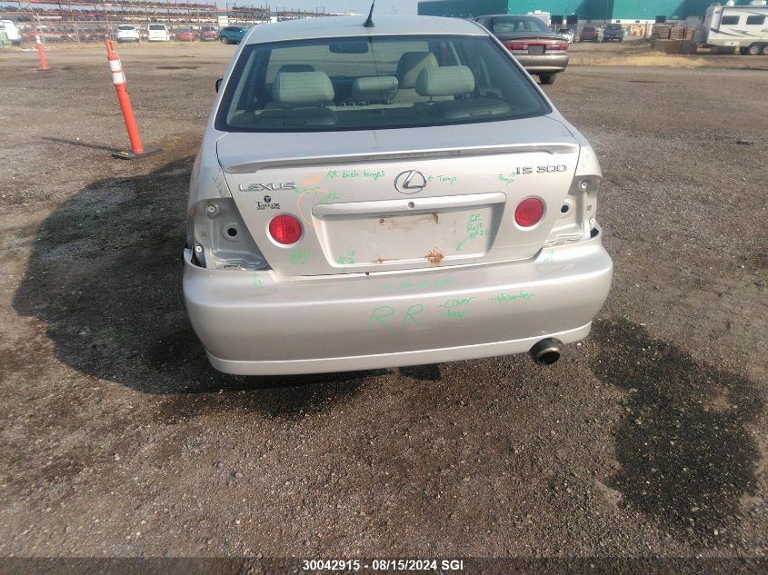 2004 Lexus Is 300 VIN: JTHBD192040088219 Lot: 30042915