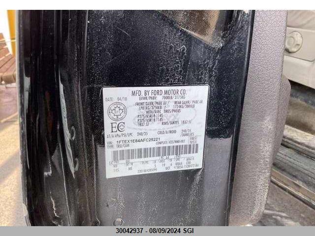 2010 Ford F150 Super Cab VIN: 1FTEX1E84AFC25221 Lot: 30042937