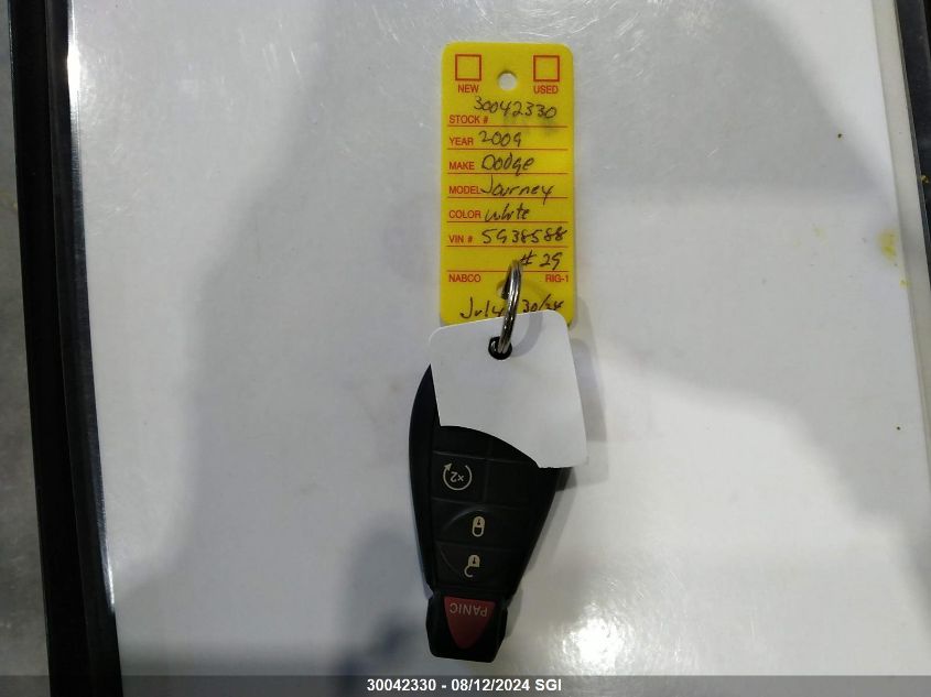2009 Dodge Journey R/T VIN: 3D4GH67V89T554546 Lot: 30042330