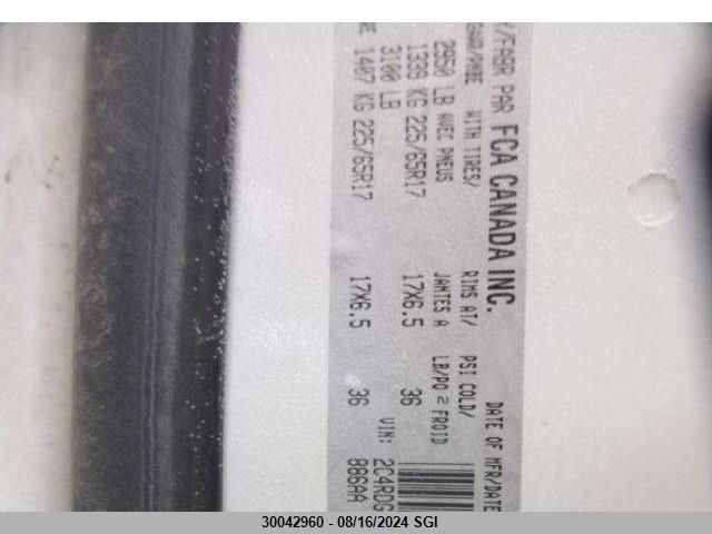 2017 Dodge Grand Caravan Crew VIN: 2C4RDGDG7HR792550 Lot: 30042960