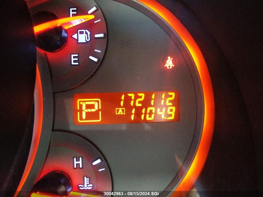 2009 Nissan Murano S/Sl/Le VIN: JN8AZ18W09W202408 Lot: 30042963