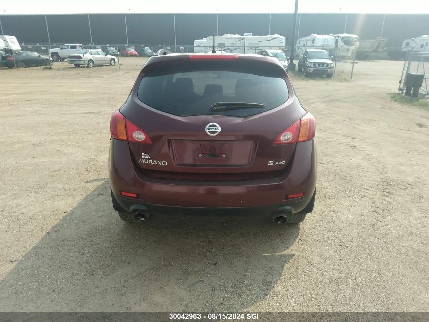 2009 Nissan Murano S/Sl/Le VIN: JN8AZ18W09W202408 Lot: 30042963