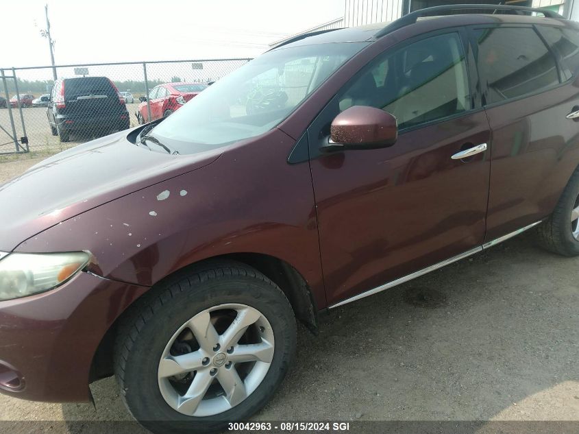 2009 Nissan Murano S/Sl/Le VIN: JN8AZ18W09W202408 Lot: 30042963