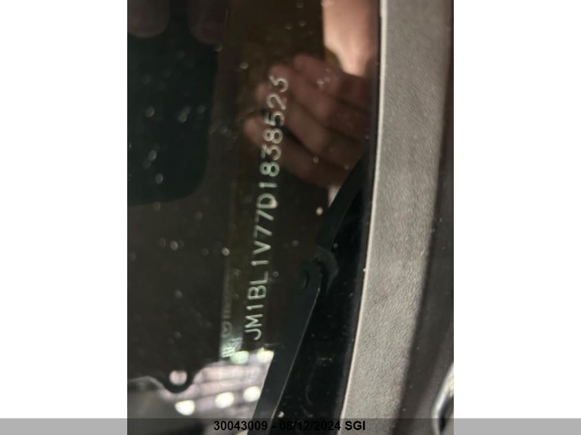 2013 Mazda 3 I VIN: JM1BL1V77D1838523 Lot: 30043009