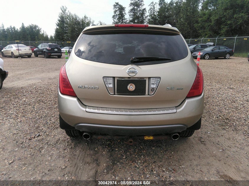 2007 Nissan Murano Sl/Se/S VIN: JN8AZ08W07W650140 Lot: 30042974