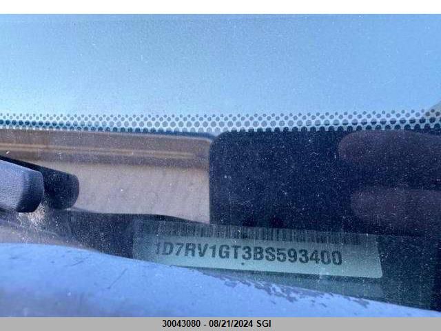 2011 Dodge Ram 1500 VIN: 1D7RV1GT3BS593400 Lot: 30043080