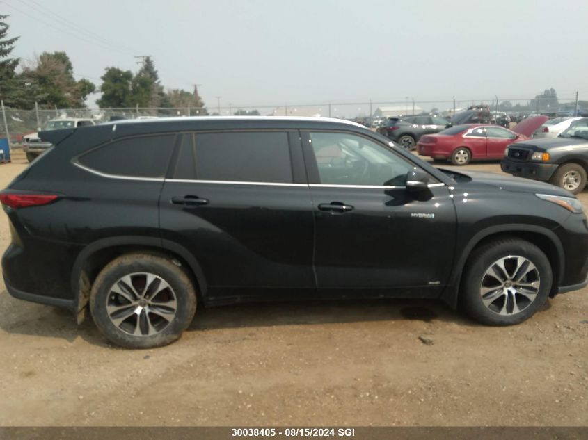 2021 Toyota Highlander Hybrid Xle VIN: 5TDGBRCHXMS535578 Lot: 30038405