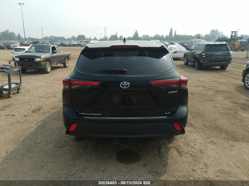 2021 Toyota Highlander Hybrid Xle VIN: 5TDGBRCHXMS535578 Lot: 30038405