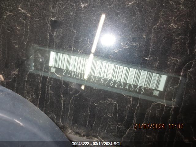 2007 Chevrolet Equinox Lt VIN: 2CNDL73F576234343 Lot: 30043222