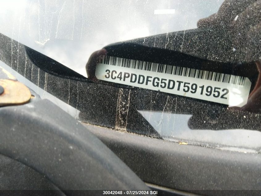 2013 Dodge Journey R/T VIN: 3C4PDDFG5DT591952 Lot: 30042048