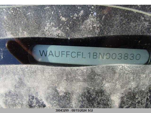 2011 Audi A4 Premium Plus VIN: WAUFFCFL1BN003830 Lot: 30043299