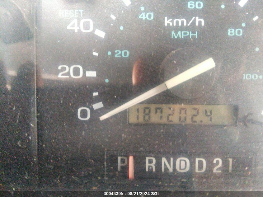 1993 Ford Aerostar VIN: 1FMCA11U9PZB86527 Lot: 30043305