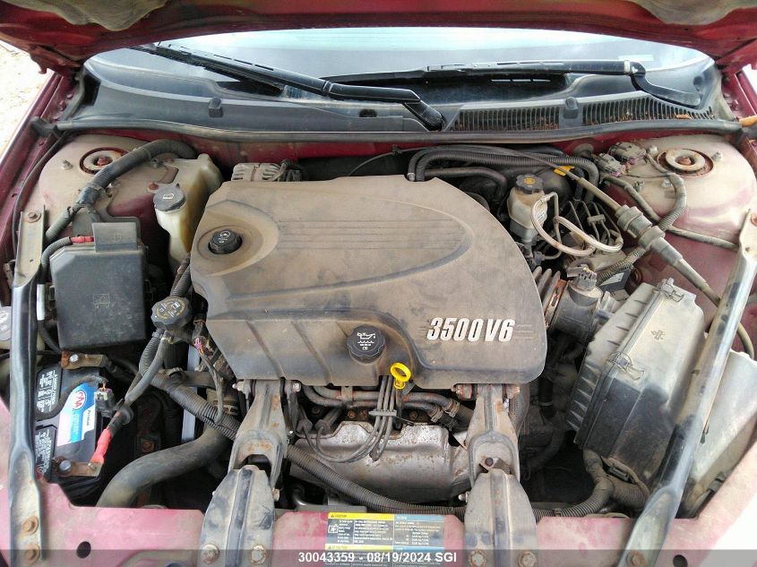 2006 Chevrolet Impala Ls VIN: 2G1WB58N669259892 Lot: 30043359