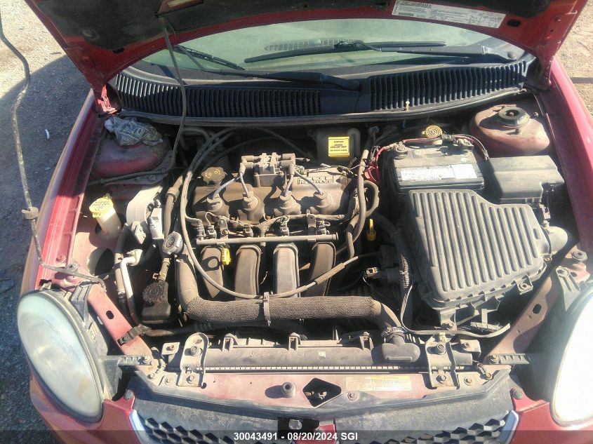 2004 Dodge Neon Sx 2.0 VIN: 1B3ES46C34D592471 Lot: 30043491