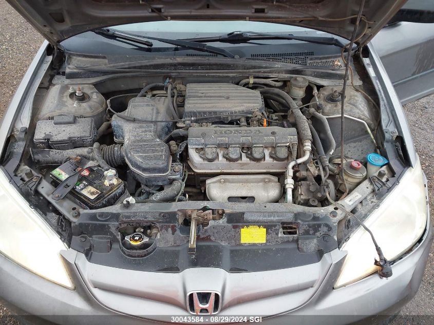 2004 Honda Civic Dx Vp VIN: 2HGES16384H931260 Lot: 30043584