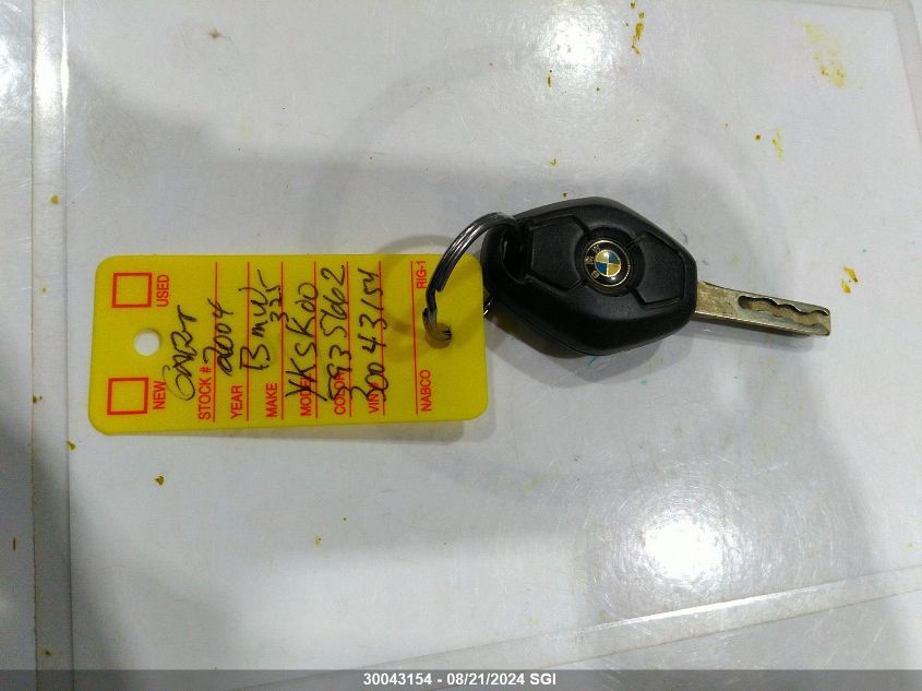 2004 BMW 325 Ci VIN: WBABD33484JY96686 Lot: 30043154