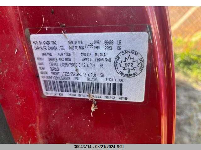 1997 Dodge Ram 1500 VIN: 1B7HF13ZXVJ530723 Lot: 30043714