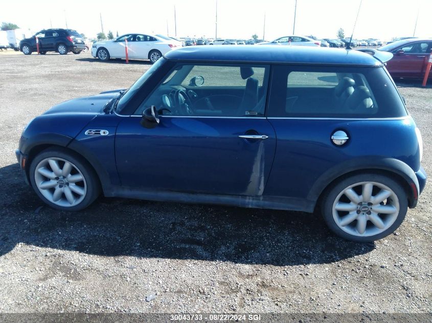 2003 Mini Cooper S VIN: WMWRE33403TD63930 Lot: 30043733