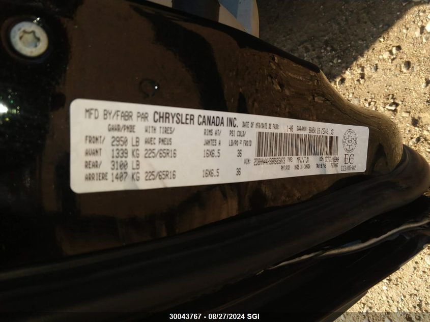 2008 Dodge Grand Caravan Se VIN: 2D8HN44H98R665073 Lot: 30043767