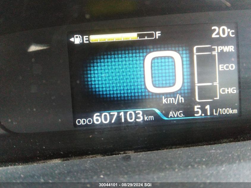 2016 Toyota Prius VIN: JTDKBRFU0G3525280 Lot: 30044101