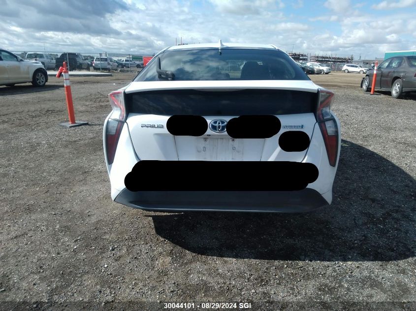 2016 Toyota Prius VIN: JTDKBRFU0G3525280 Lot: 30044101