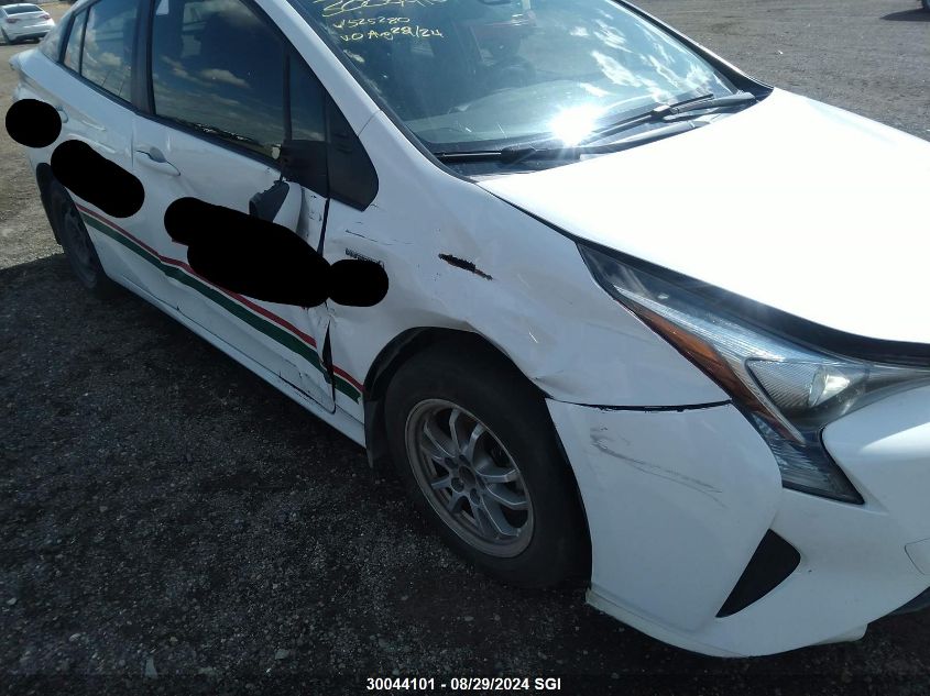 2016 Toyota Prius VIN: JTDKBRFU0G3525280 Lot: 30044101