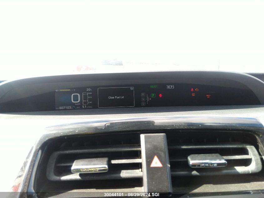 2016 Toyota Prius VIN: JTDKBRFU0G3525280 Lot: 30044101