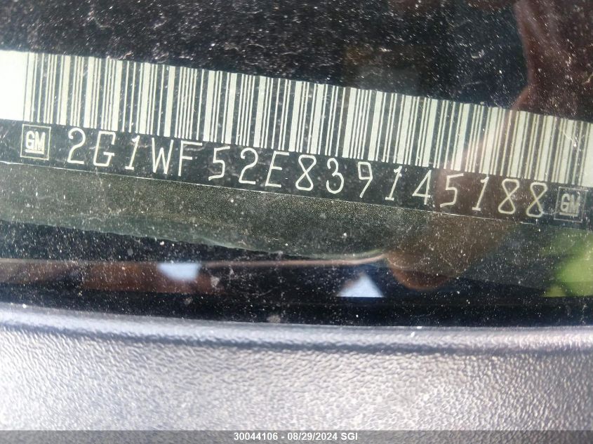 2003 Chevrolet Impala VIN: 2G1WF52E839145188 Lot: 30044106