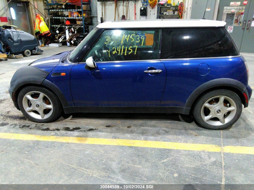 2003 Mini Cooper VIN: WMWRC33483TC44478 Lot: 30044539