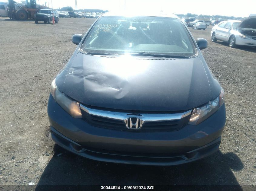 2012 Honda Civic Exl VIN: 2HGFB2F9XCH035796 Lot: 30044624