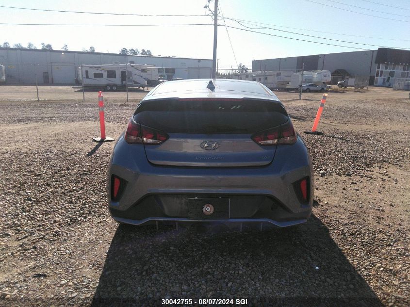 2019 Hyundai Veloster Turbo/Turbo R-Spec/Turbo Ultimate VIN: KMHTH6AB5KU007896 Lot: 30042755