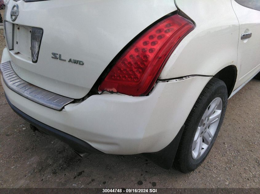 2006 Nissan Murano Sl/Se/S VIN: JN8AZ08W86W547319 Lot: 30044748