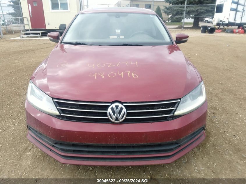 2017 Volkswagen Jetta Se VIN: 3VWDB7AJXHM402674 Lot: 30045822