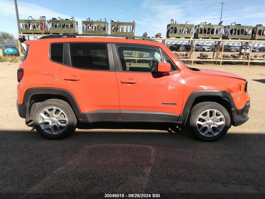 2016 Jeep Renegade Latitude VIN: ZACCJBBT6GPC58489 Lot: 30046018