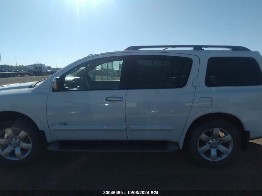 2008 Nissan Armada Se/Le VIN: 5N1AA08C88N625112 Lot: 30046365