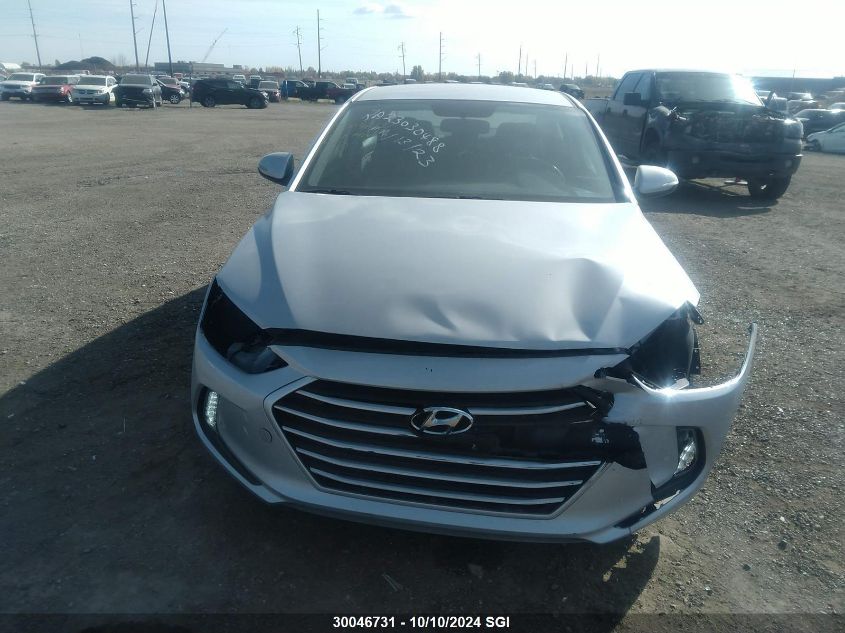 KMHD84LF4JU704967 2018 Hyundai Elantra Sel/Value/Limited