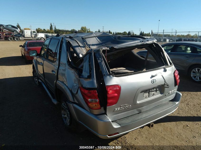 2003 Toyota Sequoia Limited VIN: 5TDBT48A53S156637 Lot: 30045597