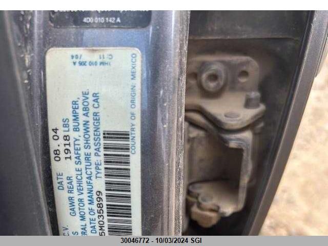 3VWSE69M25M035899 2005 Volkswagen Jetta Gli