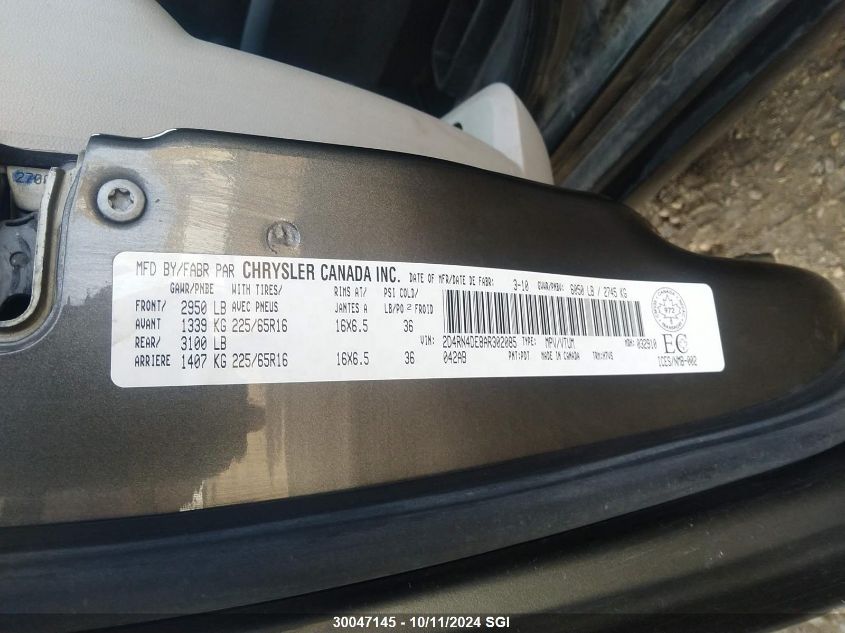 2D4RN4DE8AR302085 2010 Dodge Grand Caravan Se