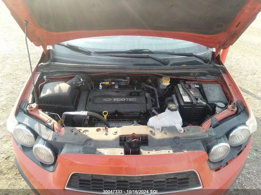 2012 Chevrolet Sonic Lt VIN: 1G1JC6EH8C4111205 Lot: 30047333