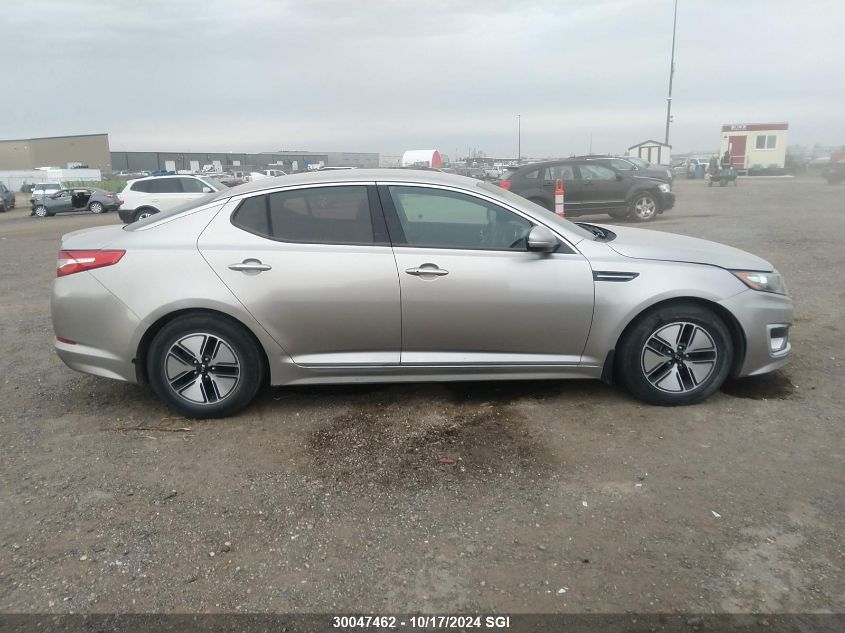 2013 Kia Optima Hybrid VIN: KNAGM4AD3D5052336 Lot: 30047462