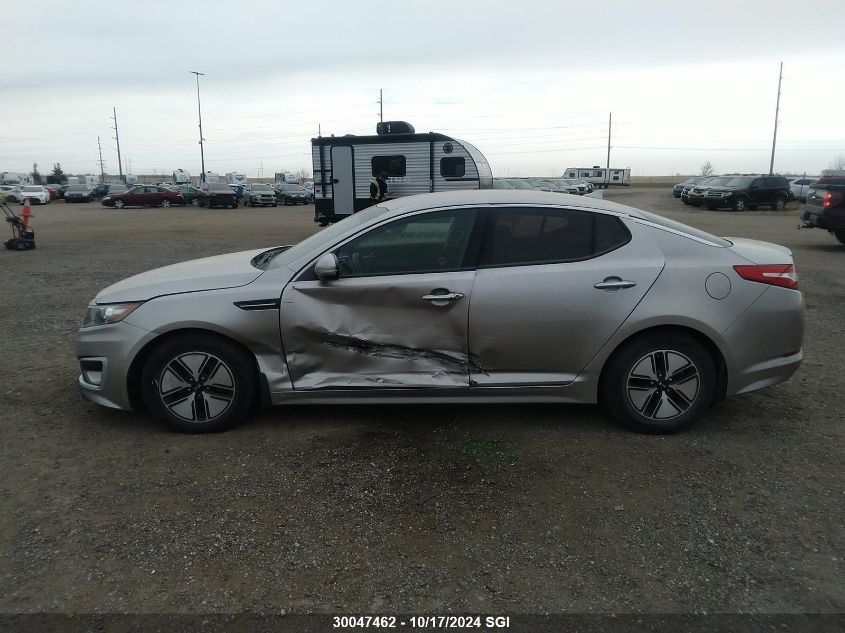 2013 Kia Optima Hybrid VIN: KNAGM4AD3D5052336 Lot: 30047462