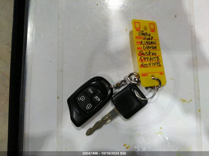 2008 Nissan Versa S/Sl VIN: 3N1BC13E38L367070 Lot: 30047496