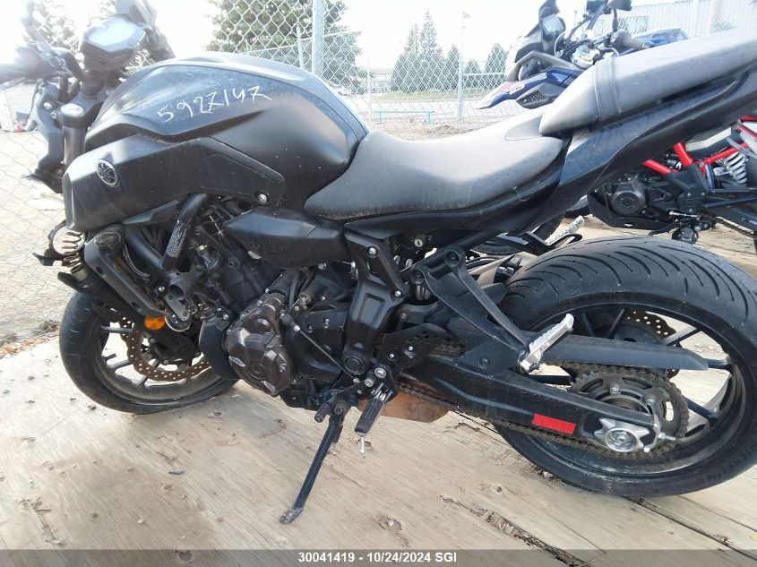 2019 Yamaha Mt07 VIN: JYARM27N8KA001141 Lot: 30041419