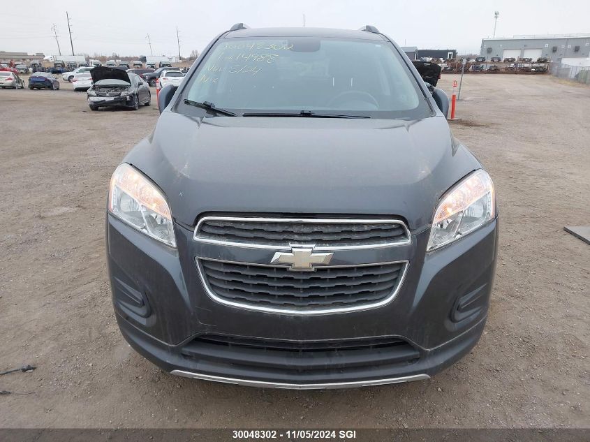 2013 Chevrolet Trax 1Lt VIN: 3GNCJPSB2DL214988 Lot: 30048302