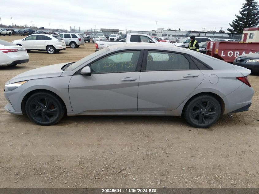 2022 Hyundai Elantra Sel VIN: KMHLM4AG3NU265706 Lot: 30046601