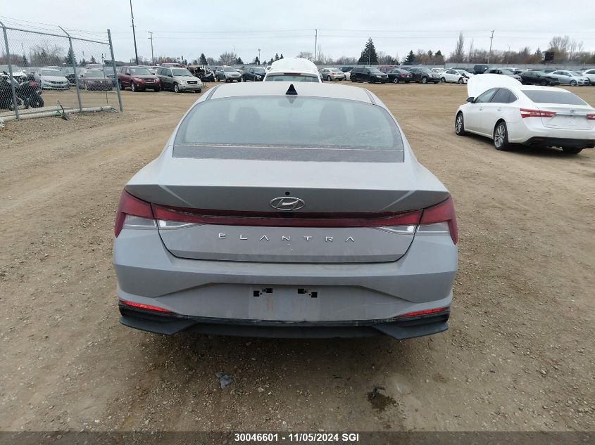 2022 Hyundai Elantra Sel VIN: KMHLM4AG3NU265706 Lot: 30046601