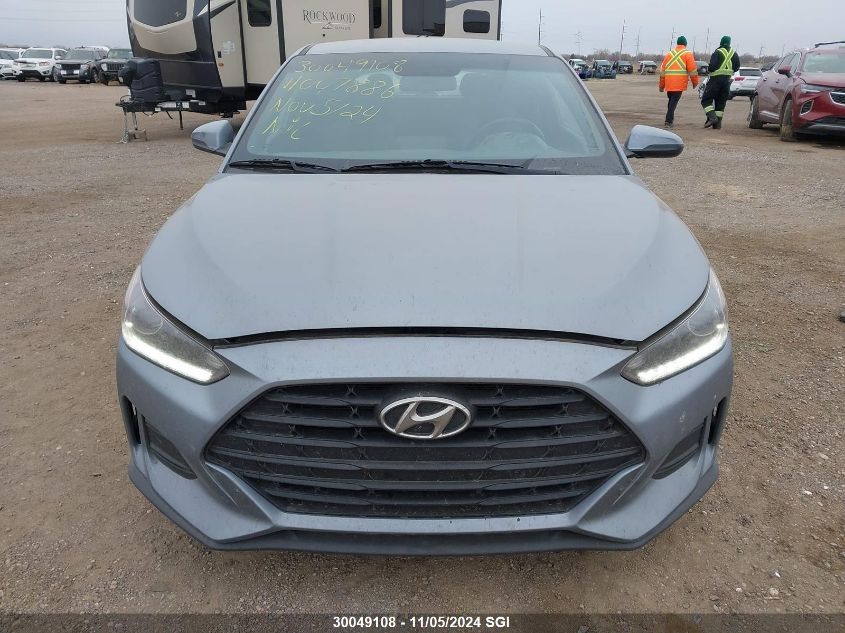 2019 Hyundai Veloster Premium VIN: KMHTG6AF5KU007886 Lot: 30049108