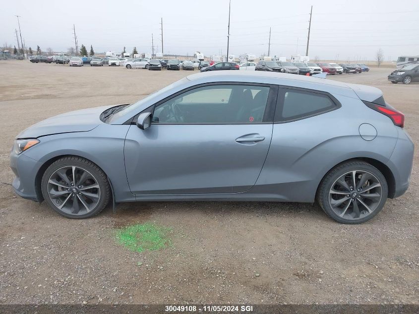 2019 Hyundai Veloster Premium VIN: KMHTG6AF5KU007886 Lot: 30049108