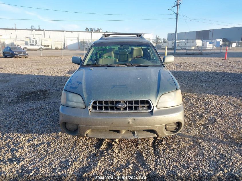 2004 Subaru Legacy Outback H6 3.0 Vdc VIN: 4S3BH896647625913 Lot: 30049074